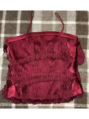 Luba By Hannah Payne Maroon Flappers Dancers Style Top Luxury Brand Club SM